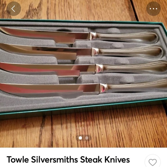 Vintage Towle stainless steak knives.  50 years old. - Picture 4 of 8